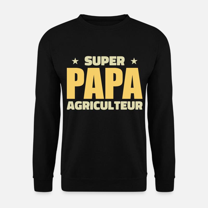Super-Farmer-Vater - Unisex Pullover - Schwarz