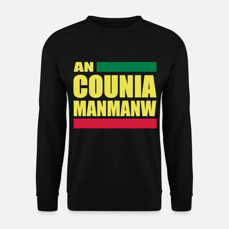 EINE COUNIA MANMANW - Unisex Pullover - Schwarz