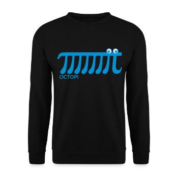 Math Pi Octopi Nerd Geek Joke Mathematics Teacher - Sweat-shirt Unisexe - noir - Devant - Alina (178cm) & Michal (187cm)