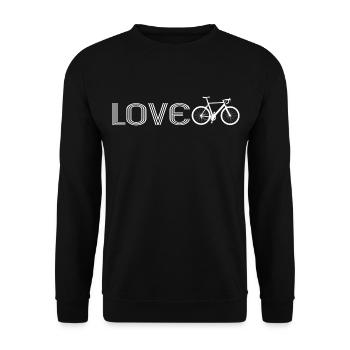 Fahrrad - Unisex Pullover - Schwarz - Vorne - Alina (178cm) & Michal (187cm)