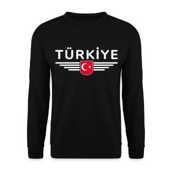Turquie Türkiye T-Shirt Design Culture & Modernité - Sweat-shirt Unisexe - noir - Devant - Alina (178cm) & Michal (187cm)