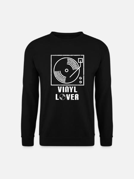 Record Collector: Vinyl Lover - Unisex Pullover - Schwarz