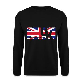 Drapeau anglais drapeau cadeau anglais - Sweat-shirt Unisexe - noir - Devant - Alina (178cm) & Michal (187cm)