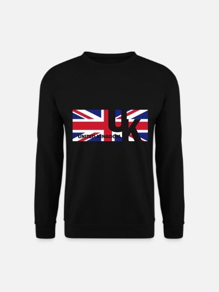 Drapeau anglais drapeau cadeau anglais - Sweat-shirt Unisexe - noir