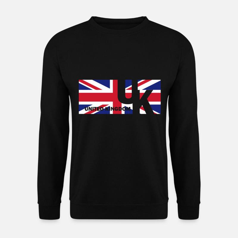 England Flagge Fahne Engländer Geschenk - Unisex Pullover - Schwarz