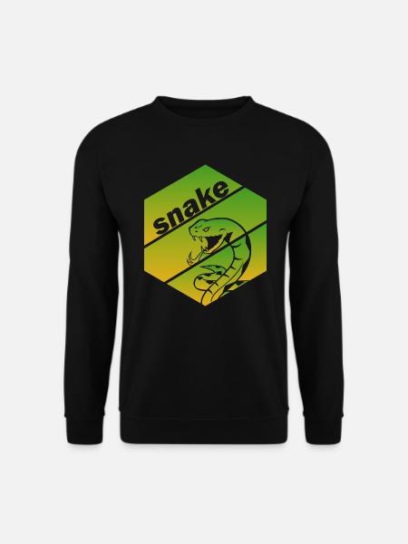 Rattlesnake Snake Snakebite Snaketooth - Unisex Sweatshirt - black