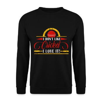 Cricket Pitcher Lustig Geschenk Cricketspieler Bal - Unisex Pullover - Schwarz - Vorne - Alina (178cm) & Michal (187cm)