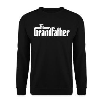 World es Greatest Grandpa T-Shirt - The Grandfather - Unisex Pullover - Schwarz - Vorne - Alina (178cm) & Michal (187cm)