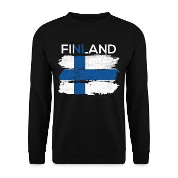 Finlande - Sweat-shirt Unisexe - noir - Devant - Alina (178cm) & Michal (187cm)