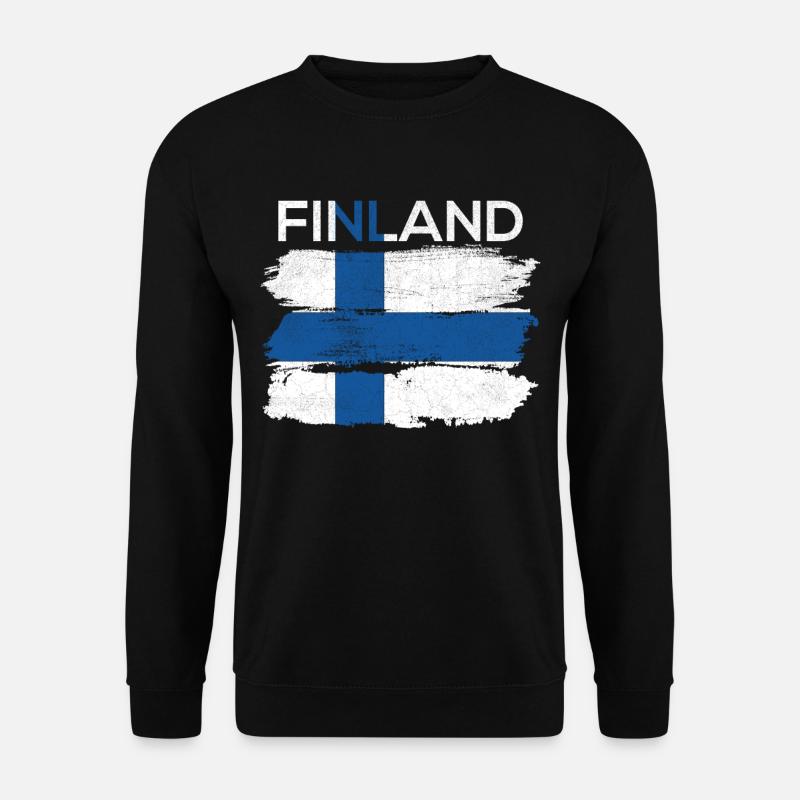 Finnland - Unisex Pullover - Schwarz