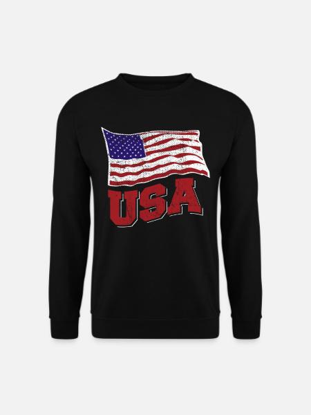 Amerika USA - Unisex Pullover - Schwarz