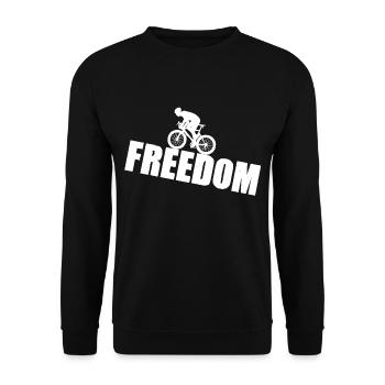 Freedom - Chemise Radler - Sweat-shirt Unisexe - noir - Devant - Alina (178cm) & Michal (187cm)
