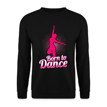 Dance - Unisex Sweatshirt - black - Front - Alina (178cm) & Michal (187cm)
