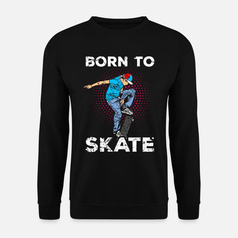 Skater Skateboard - Unisex Pullover - Schwarz