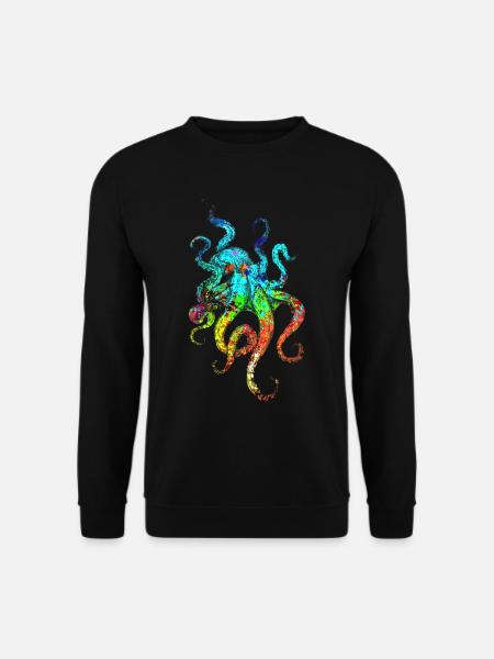 Octopus octopus octopus sea ocean - Unisex Sweatshirt - black