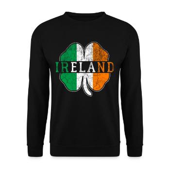 Irlande - Sweat-shirt Unisexe - noir - Devant - Alina (178cm) & Michal (187cm)