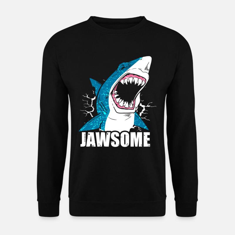Hai Haifisch - Unisex Pullover - Schwarz