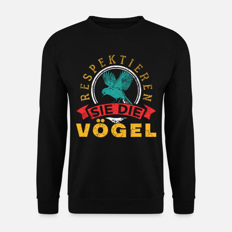 Vogel - Unisex Pullover - Schwarz