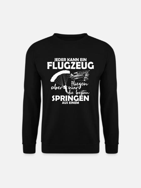 Nur Die Besten Springen Aus Einem Flugzeug - Unisex Pullover - Schwarz