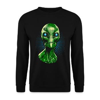 Alien - Unisex Pullover - Schwarz - Vorne - Alina (178cm) & Michal (187cm)