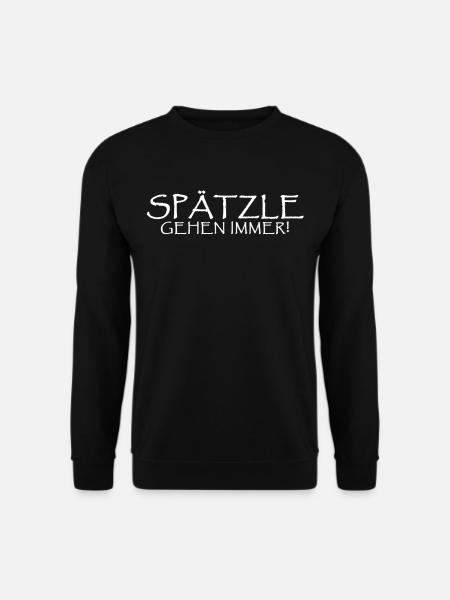 Spätzle Gehen Immer - Unisex Pullover - Schwarz