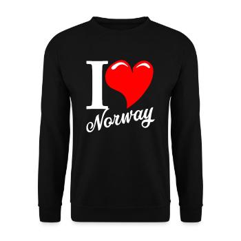 Norway - Unisex Sweatshirt - black - Front - Alina (178cm) & Michal (187cm)