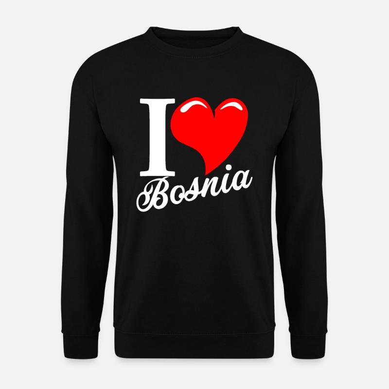 Bosnien - Unisex Pullover - Schwarz