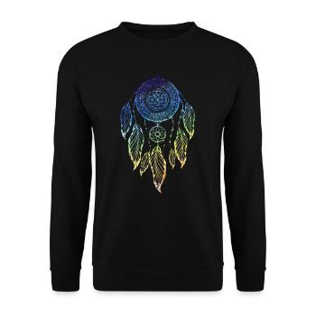 dream catcher - Unisex Sweatshirt - black - Front - Alina (178cm) & Michal (187cm)