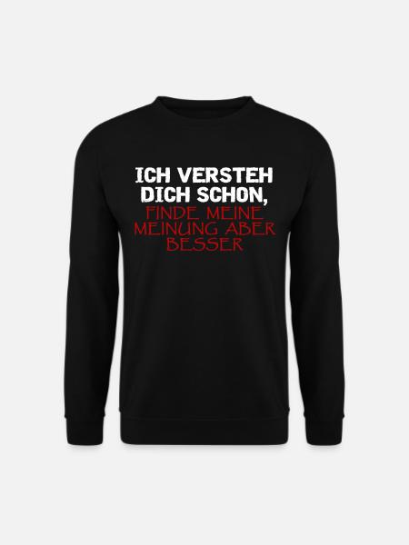 Lustiges Besserwisser TShirt - Unisex Pullover - Schwarz
