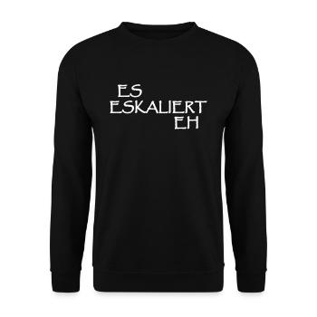 Es Eskaliert Eh - Unisex Pullover - Schwarz - Vorne - Alina (178cm) & Michal (187cm)