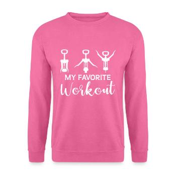 My Favorite Workout - Unisex Pullover - Pink - Vorne