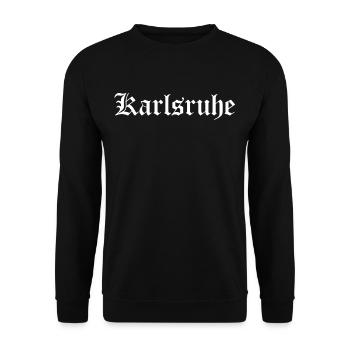 Karlsruhe - Unisex Sweatshirt - black - Front - Alina (178cm) & Michal (187cm)