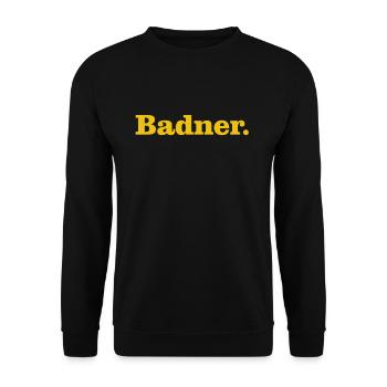 Badner - Unisex Pullover - Schwarz - Vorne - Alina (178cm) & Michal (187cm)
