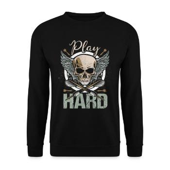 Dart Skull 180 Champion Club Club Arrow - Unisex Sweatshirt - black - Front - Alina (178cm) & Michal (187cm)