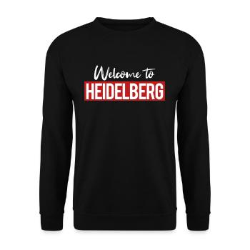 Welcome To Heidelberg - Unisex Sweatshirt - black - Front - Alina (178cm) & Michal (187cm)