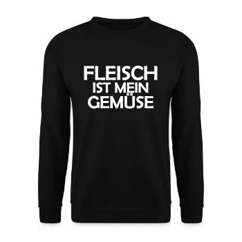 Fleisch Ist Mein Gemüse - Unisex Pullover - Schwarz - Vorne - Alina (178cm) & Michal (187cm)