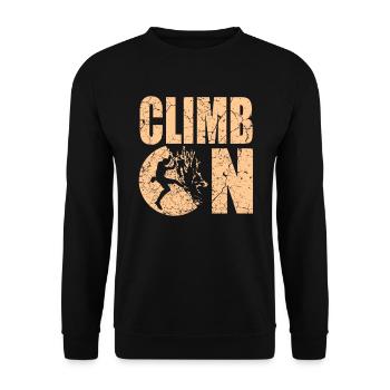 Escalade alpinisme alpinisme - Sweat-shirt Unisexe - noir - Devant - Alina (178cm) & Michal (187cm)