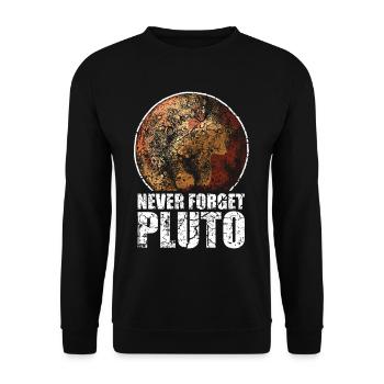 Pluto - Unisex Sweatshirt - black - Front - Alina (178cm) & Michal (187cm)