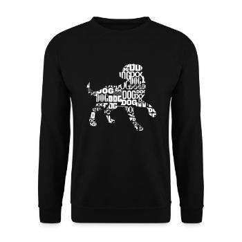 Hundehalter Hundebesitzer - Unisex Pullover - Schwarz - Vorne - Alina (178cm) & Michal (187cm)