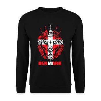 Drapeau Danemark - Sweat-shirt Unisexe - noir - Devant - Alina (178cm) & Michal (187cm)