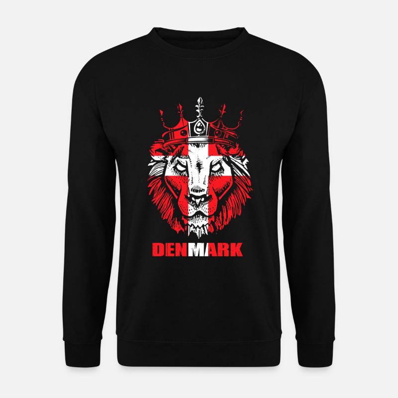 Dänemark Flagge - Unisex Pullover - Schwarz