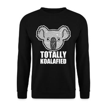 Koala Drôle Australie - Sweat-shirt Unisexe - noir - Devant - Alina (178cm) & Michal (187cm)