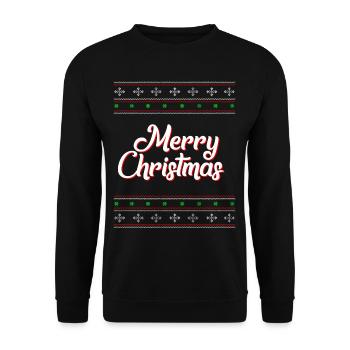 Ugly Merry Christmas - Sweat-shirt Unisexe - noir - Devant - Alina (178cm) & Michal (187cm)