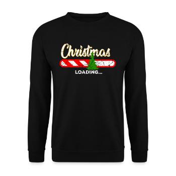 Christmas funny - Unisex Sweatshirt - black - Front - Alina (178cm) & Michal (187cm)