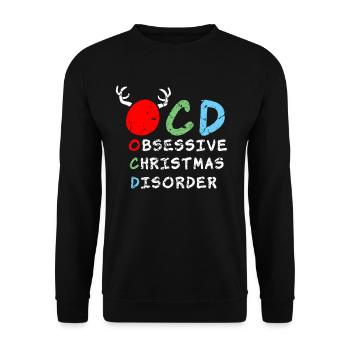 Obsessive Christmas Disorder - Unisex Sweatshirt - black - Front - Alina (178cm) & Michal (187cm)