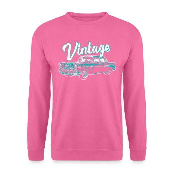 Classic Vintage Cars Oldtimer - Unisex Pullover - Pink - Vorne