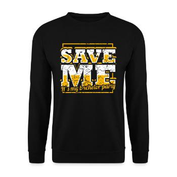 Partie de Bachelorette Partie de Bachelor - Sweat-shirt Unisexe - noir - Devant - Alina (178cm) & Michal (187cm)