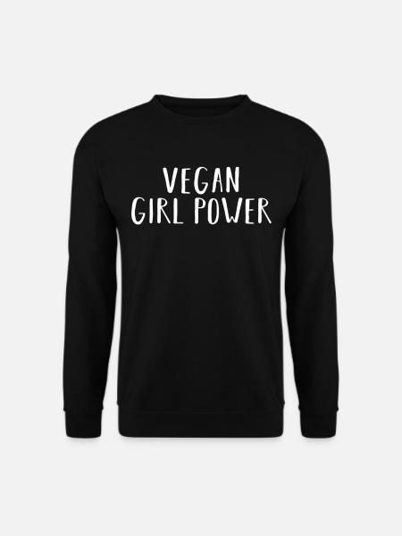 Vegan Girl Power - Unisex Pullover - Schwarz