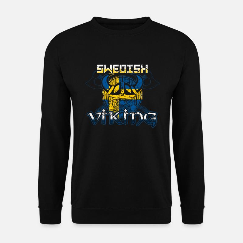 Schweden Schwede Schwedisch Wikinger - Unisex Pullover - Schwarz