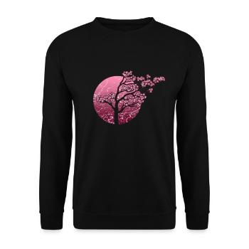 Japon asie arbre - Sweat-shirt Unisexe - noir - Devant - Alina (178cm) & Michal (187cm)